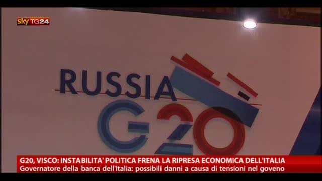 G20, Visco: instabilità frena ripresa economica dell'Italia