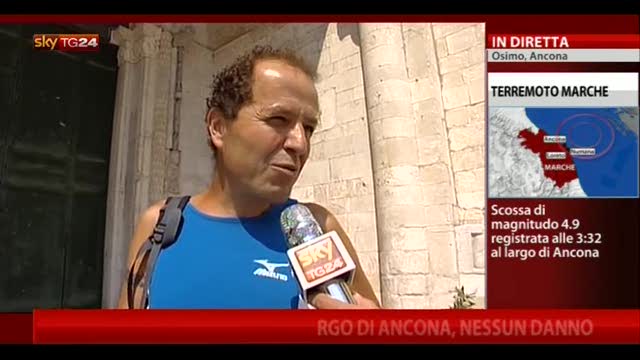 Sisma Marche, testimonianze turisti di passaggio per Osimo
