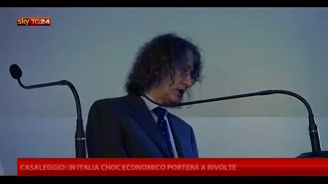 Casaleggio: in Italia choc economico porterà a rivolte
