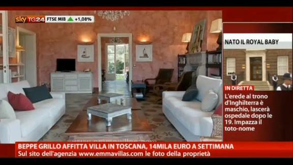 Grillo affitta villa in Toscana, 14mila euro a settimana