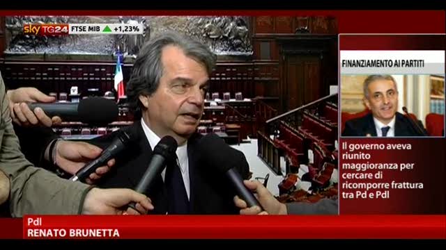 Brunetta: questione economica è d'emergenza