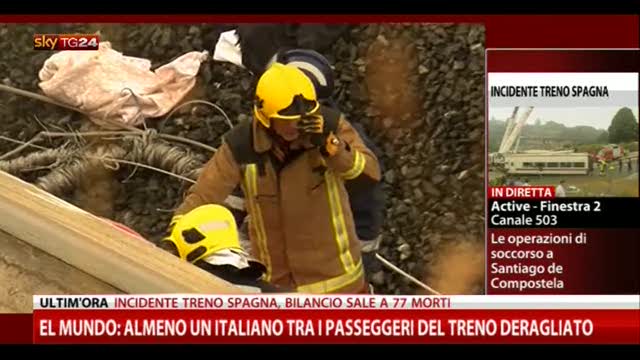 Spagna, treno deragliato: almeno un italiano tra passeggeri