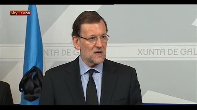 Rajoy riferisce sull'incidente ferroviario di Santiago