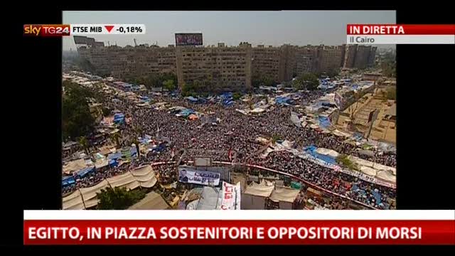 Egitto, in piazza sostenitori e oppositori di Morsi