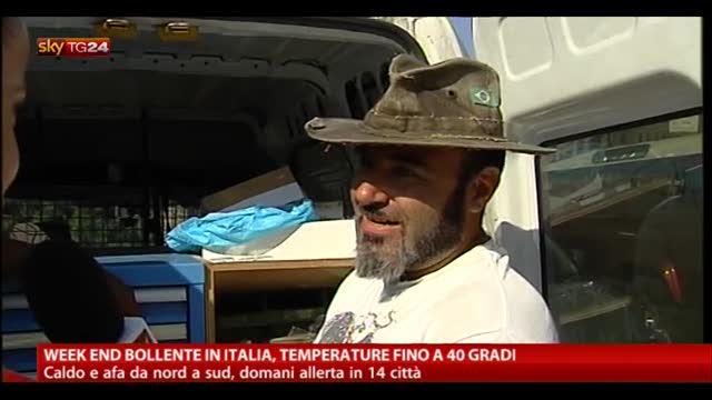 Week end bollente in Italia, temperature fino a 40 gradi