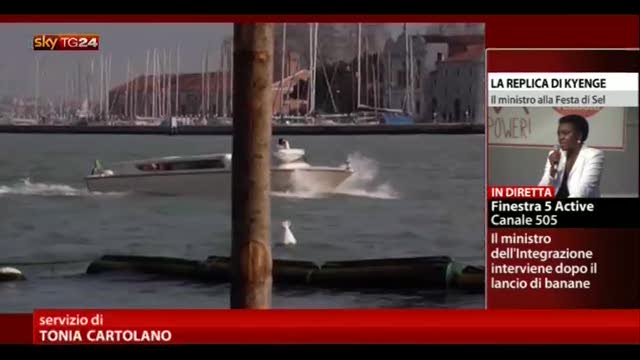 Venezia, nave da crociera sfiora il molo San Marco
