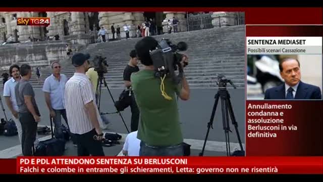 PD e PDL attendono sentenza su Berlusconi