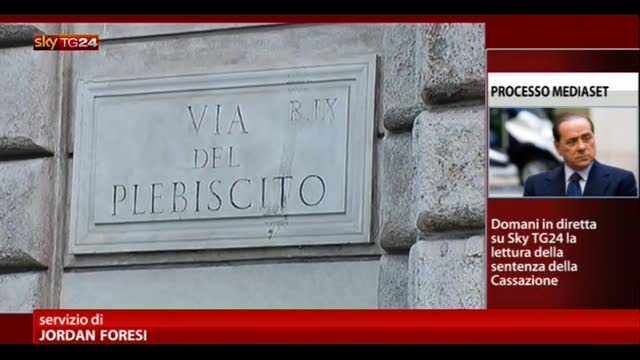 Processo Mediaset, Berlusconi a Palazzo Grazioli