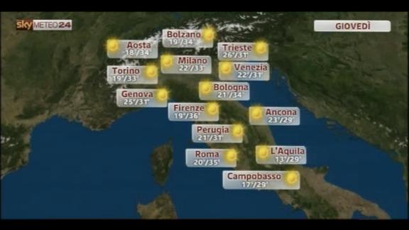 Meteo Italia 01.08.2013