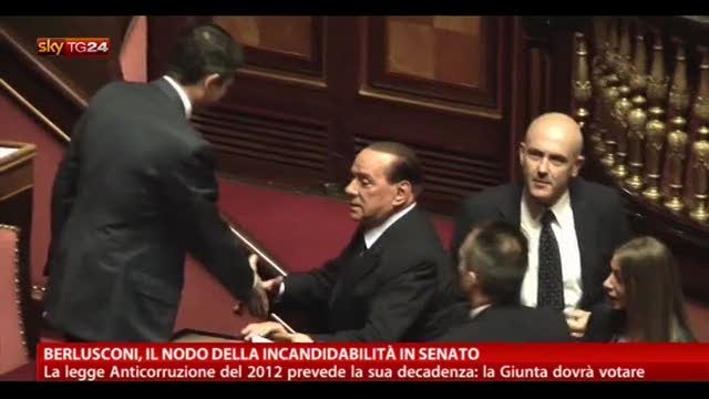 Berlusconi, il nodo della incandidabilità in Senato