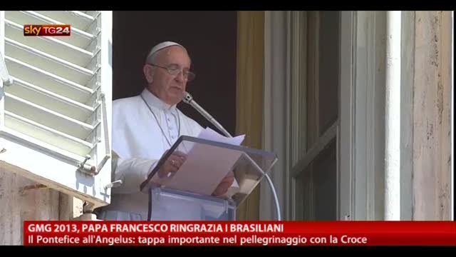 GMG 2013, Papa Francesco ringrazia i brasiliani