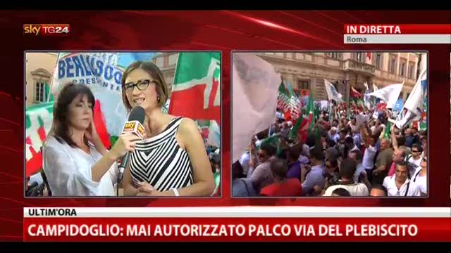 Manifestazione PDL, le parole di Maria Stella Gelmini