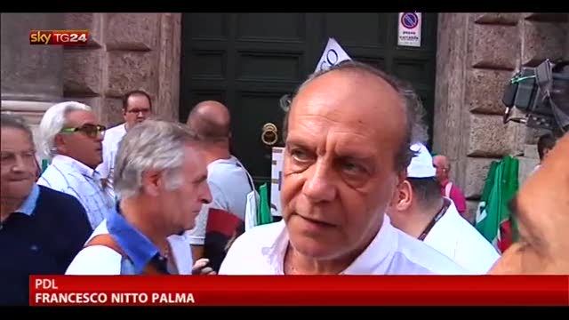 Manifestazione PDL, le parole di Nitto Palma