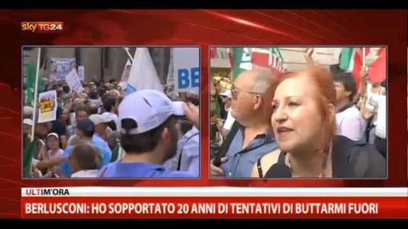Manifestazione PDL, le parole dei sostenitori di Berlusconi
