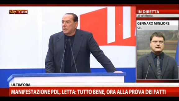 Berlusconi, le parole di Gennaro Migliore (SEL)
