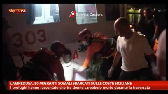 Lampedusa, 90 migranti somali sbarcati sulle coste siciliane