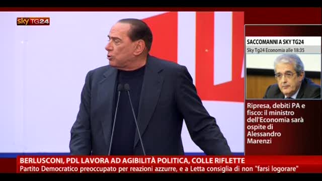 Berlusconi, PDL lavora ad agibilità politica, Colle riflette