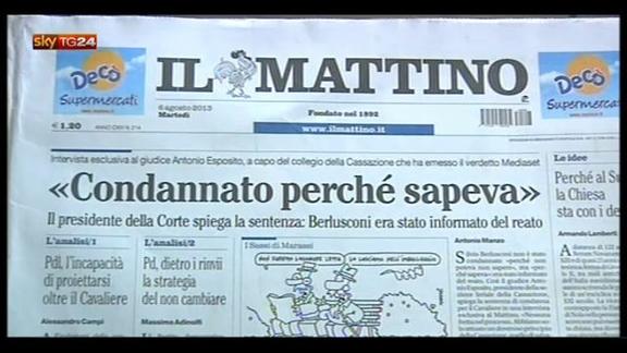 Condanna Berlusconi, intervista a Esposito è letterale