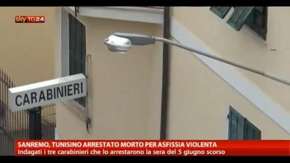 Sanremo, tunisino arrestato morto per asfissia violenta