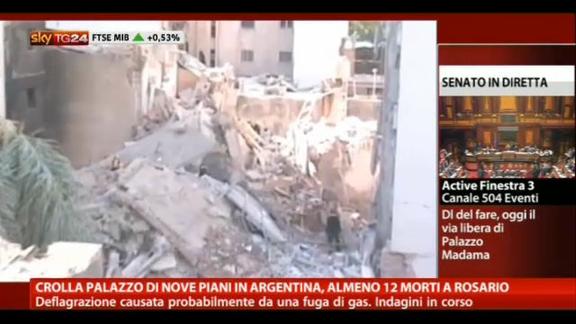 Crolla palazzo in Argentina, almeno 12 morti a Rosario