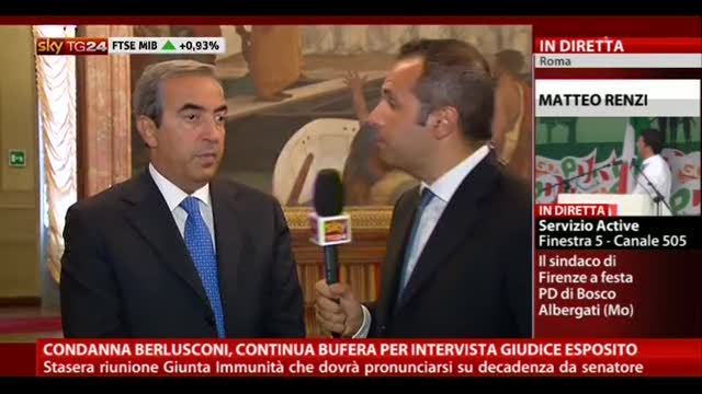 Condanna Berlusconi, critiche dal Pdl: intervista a Gasparri