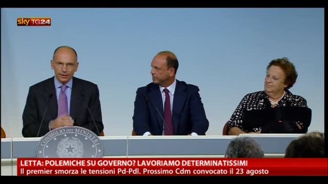 Governo, Letta: lavoriamo determinatissimi
