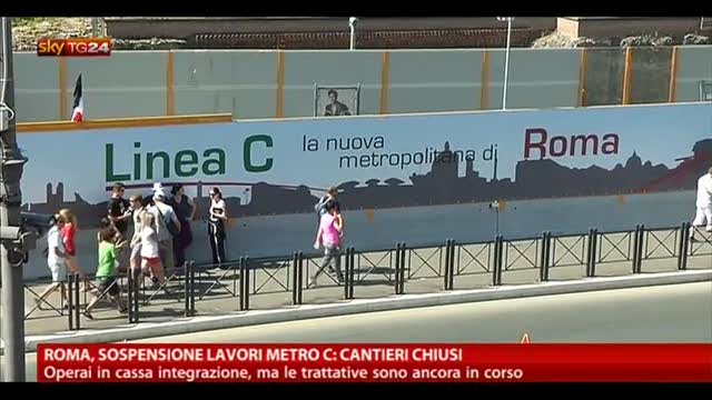 Roma, sospensione lavori metro C: cantieri chiusi