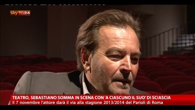Teatro, Sebastiano Somma con "A ciascuno il suo" di Sciascia