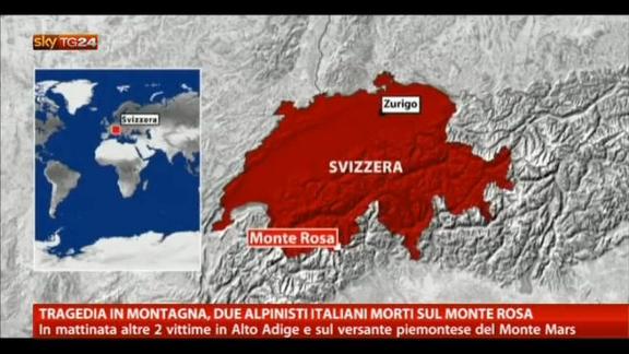 Tragedia sul Monte Rosa, due alpinisti italiani morti