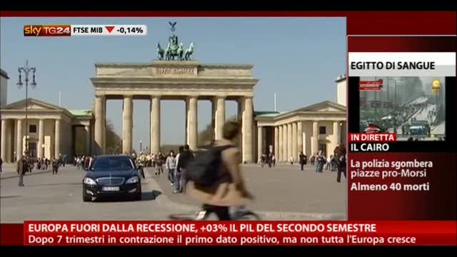 Europa fuori da recessione,+0,3% il pil del secondo semestre