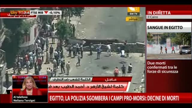 Egitto, la polizia sgombera i campi pro-Morsi:decine i morti