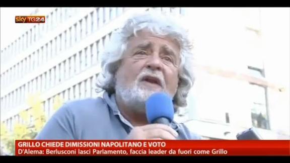 Griillo chiede dimissioni Napolitano e voto