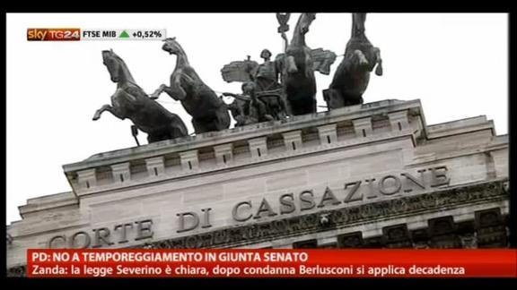 Berlusconi, Zanda: no a temporeggiamento in giunta Senato