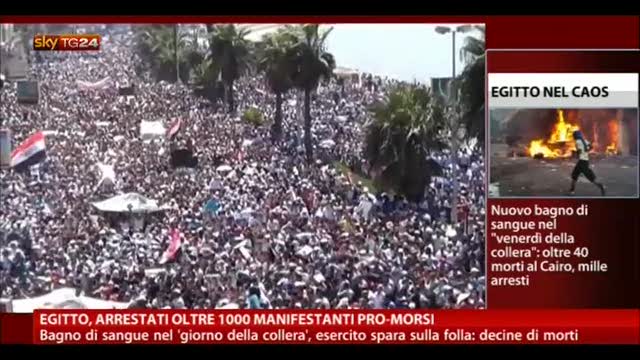 Egitto, arrestati oltre 100 manifestanti pro-Morsi