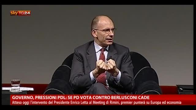 Governo, pressioni PDL: "Se PD vota contro Berlusconi, cade"