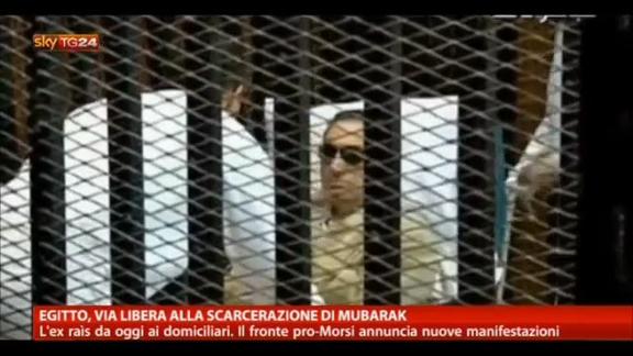 Egitto, via libera alla scarcerazione di Mubarak