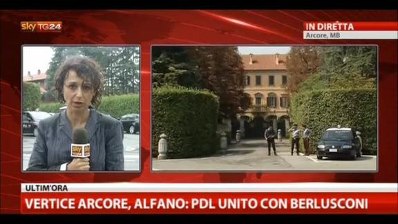Vertice Arcore, Alfano: Pdl unito con Berlusconi