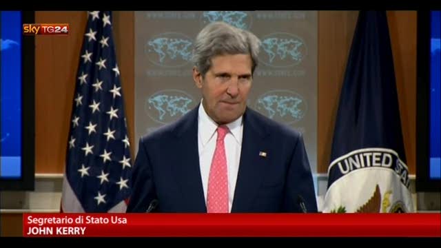 Kerry: "Usate armi chimiche, scosse le coscienze del mondo"