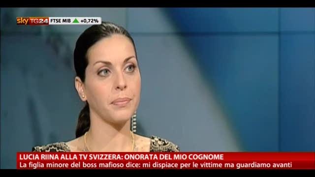 Lucia Riina alla tv svizzera: onorata del mio cognome