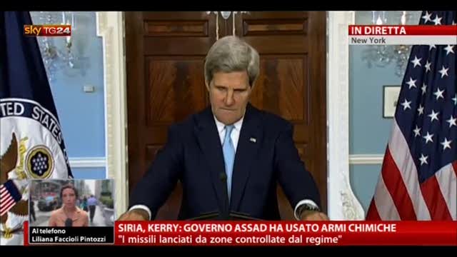 Kerry: "Più di 1.400 morti per attacco chimico di Assad"