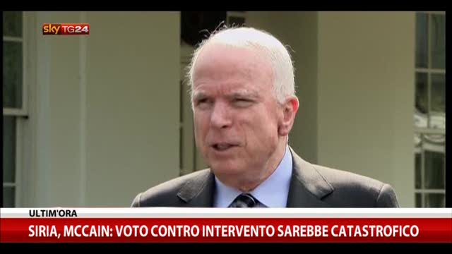 Siria, McCain: voto contro intervento, sarebbe catastrofico