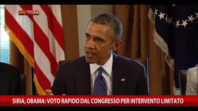 Siria, Obama al Congresso: «Voto rapido»