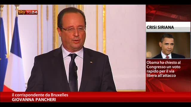 Siria, Hollande: Francia non agirà senza USA