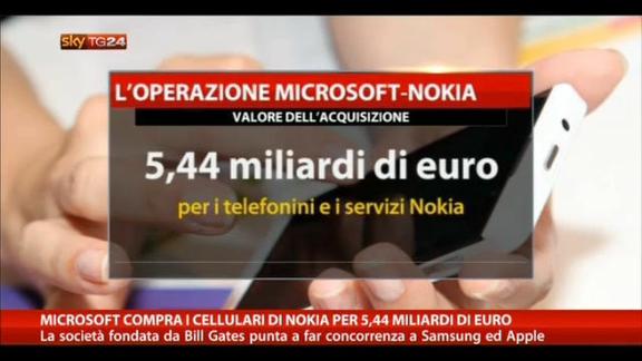 Microsoft compra i cellulari Nokia per 5,44 miliardi di euro