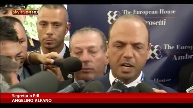 Berlusconi, Alfano: fiduciosi che Europa riconosca innocenza