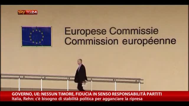 Governo, UE: fiducia in senso di responsabilità partiti