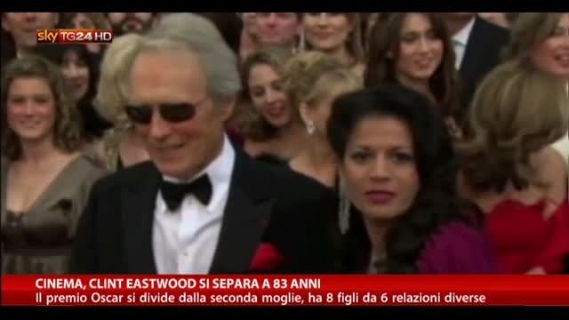 Cinema, Clint Eastwood si separa a 83 anni