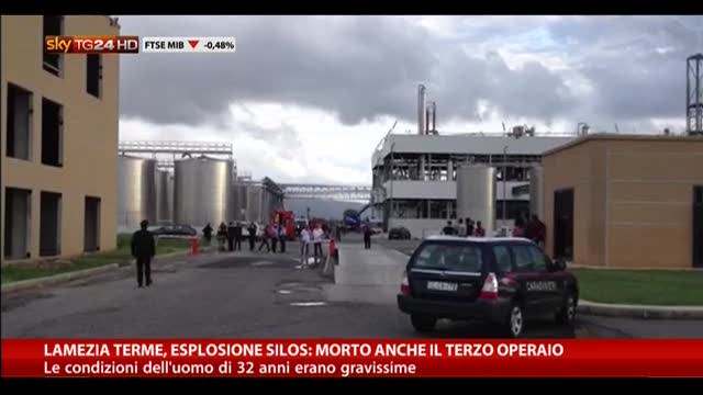 Lamezia Terme, esplosione silos:morto anche il terzo operaio