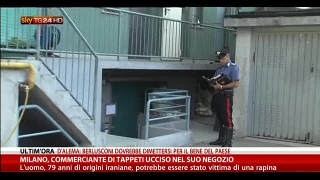 Milano, commerciante di tappeti ucciso nel suo negozio