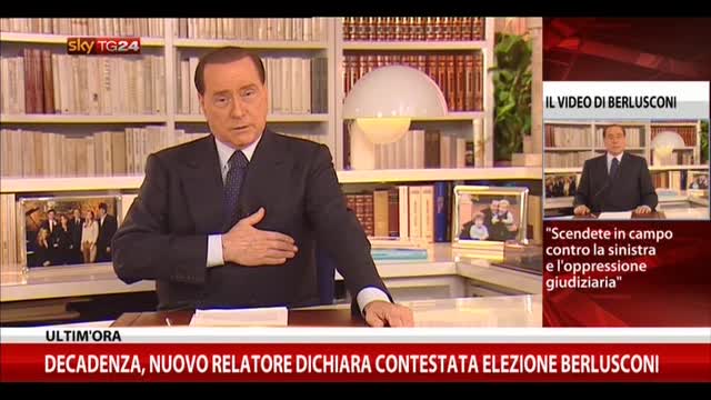 Il videomessaggio di Berlusconi: in campo contro al sinistra